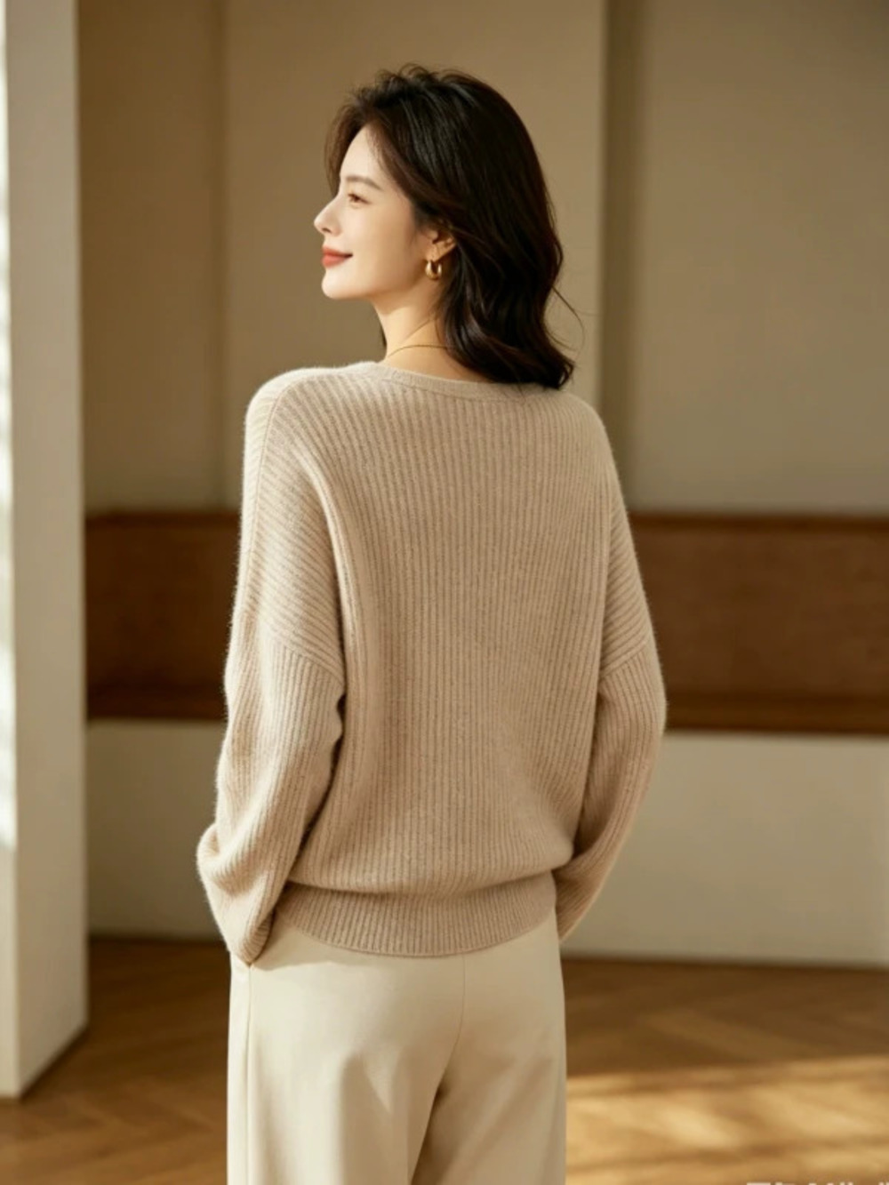 ZARA Womens Oversized Solid Knit Pullover Sweater Fall Winter Chic Luxury
